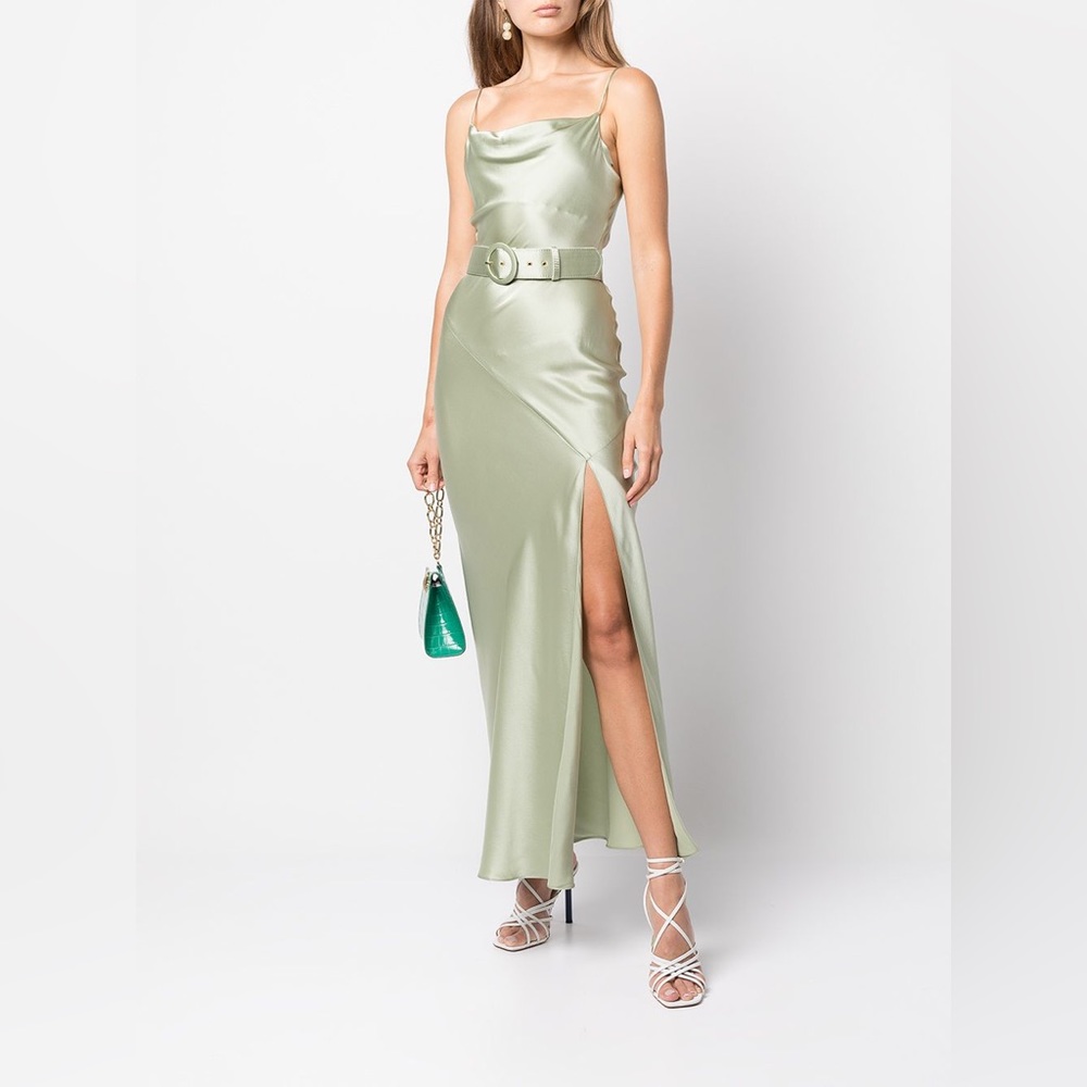 Nicholas Simone gown- pistachio